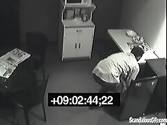 Secret pissing slut screws over her colleague
